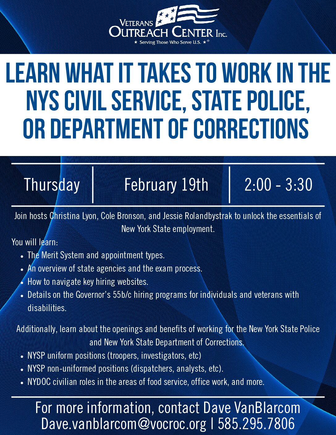 NYS Civil Service, State Police, and State DOC Jobs Workshop